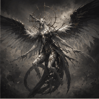 Arcanjo da Queda — carta lendária da Forja Umbra