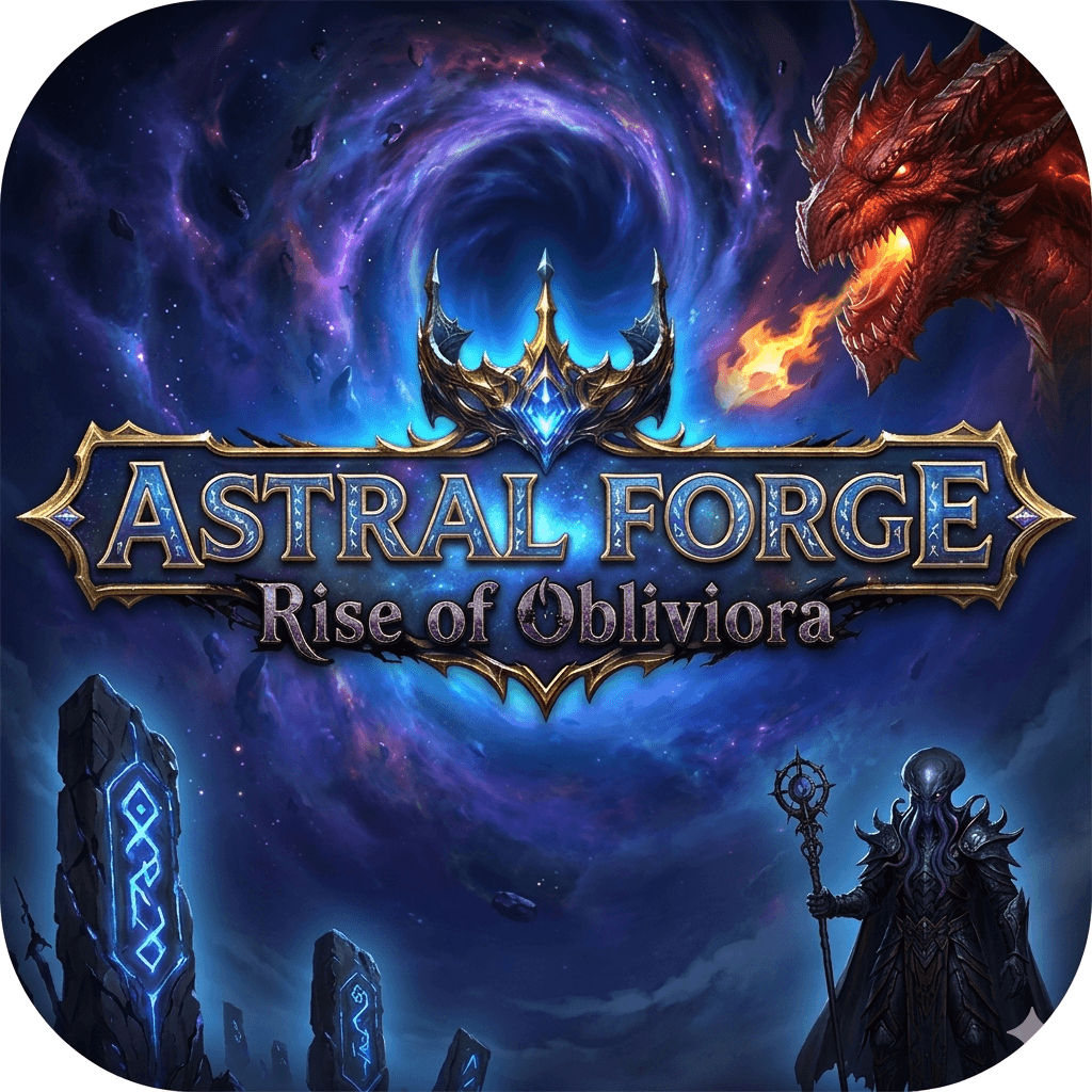 Ícone e identidade visual de Astral Forge